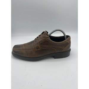 Ecco Brown Leather Lace Up Shoes Mens Sz 9-9.5 EU‎ 43